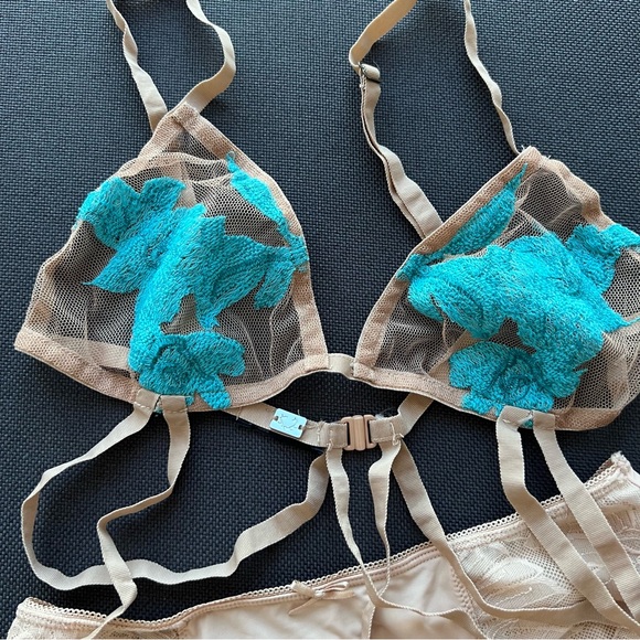 RARE! For Love And Lemons Skivvies Orchid Bralette & Panty - Picture 2 of 12